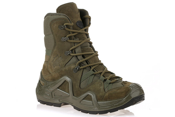 Khaki Leather Men's Tactical Boots P1491NH - Thumbnail