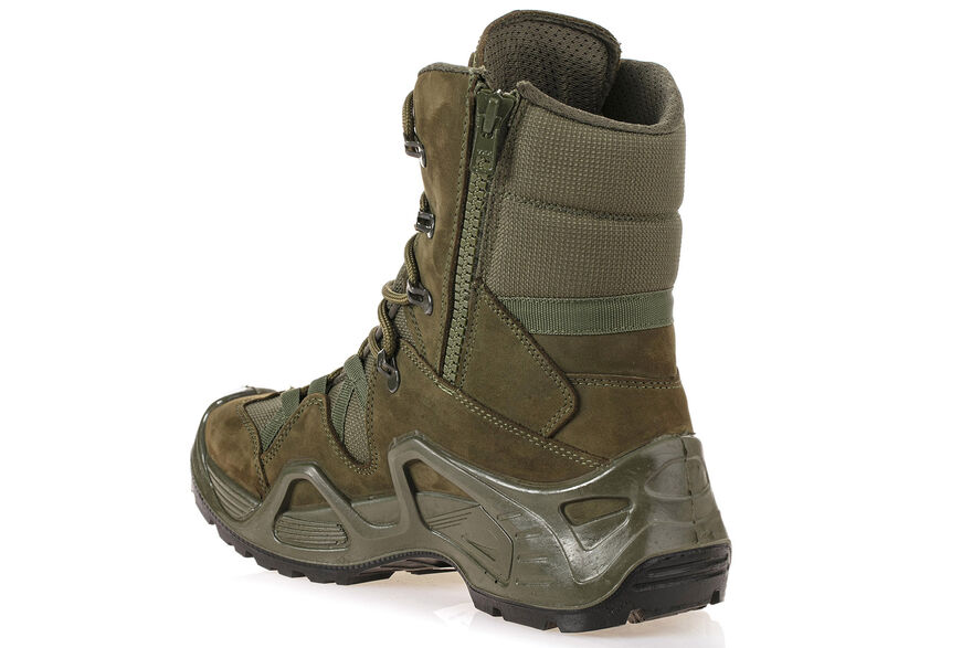 Мужские кожаные тактические ботинки цвета хаки Скутер P1491NH