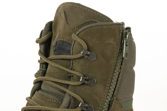 Мужские кожаные тактические ботинки цвета хаки Скутер P1491NH - Thumbnail