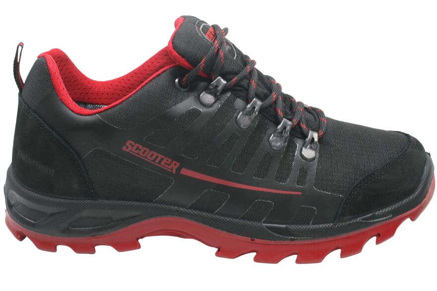 Su Geçirmez Siyah-Kırmızı Erkek Outdoor Ayakkabı M5550TSK