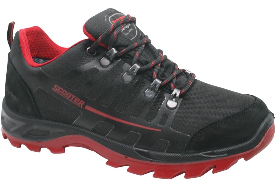 Su Geçirmez Siyah-Kırmızı Erkek Outdoor Ayakkabı M5550TSK